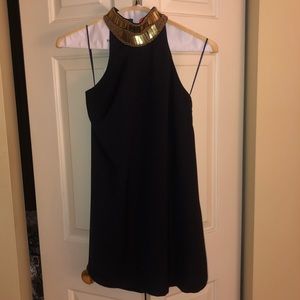 Keepsake the Label navy blue high neck dress